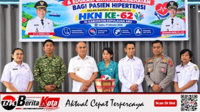Sambut HKN ke-62, Bupati Aru Canangkan Cek Kesehatan Gratis bagi 112 Pasien Hipertensi